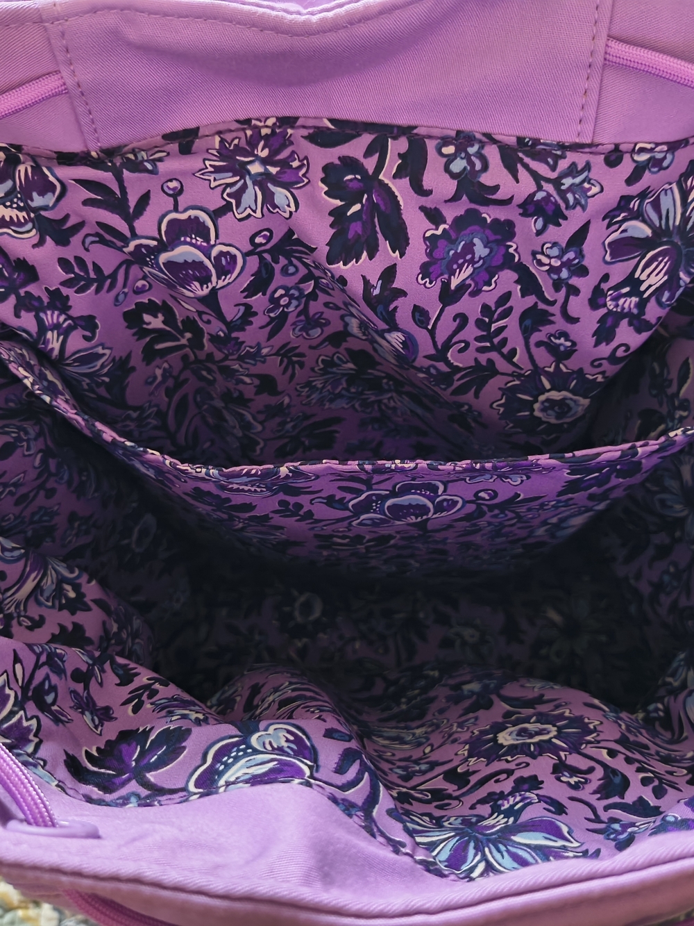Vera Bradley Lavender Purple Utility Backpack - Picture 7 of 9